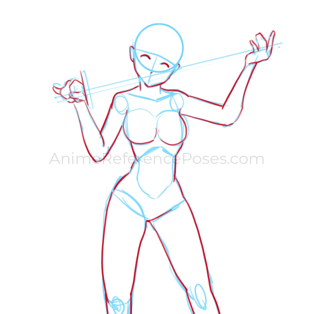 Crossed Arms Reference - Female freezing pose | PoseMy.Art