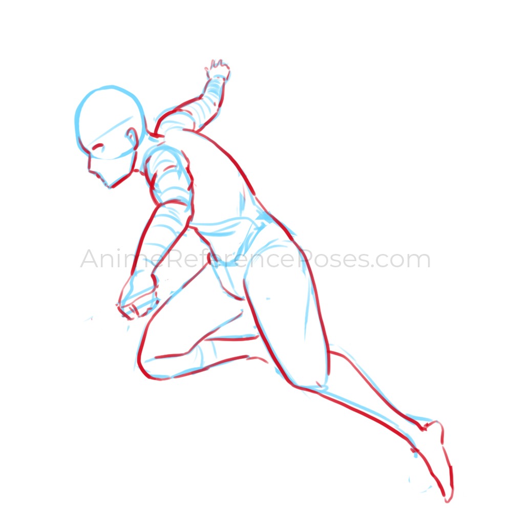 Drawing Dynamic Anime Pose Practice 