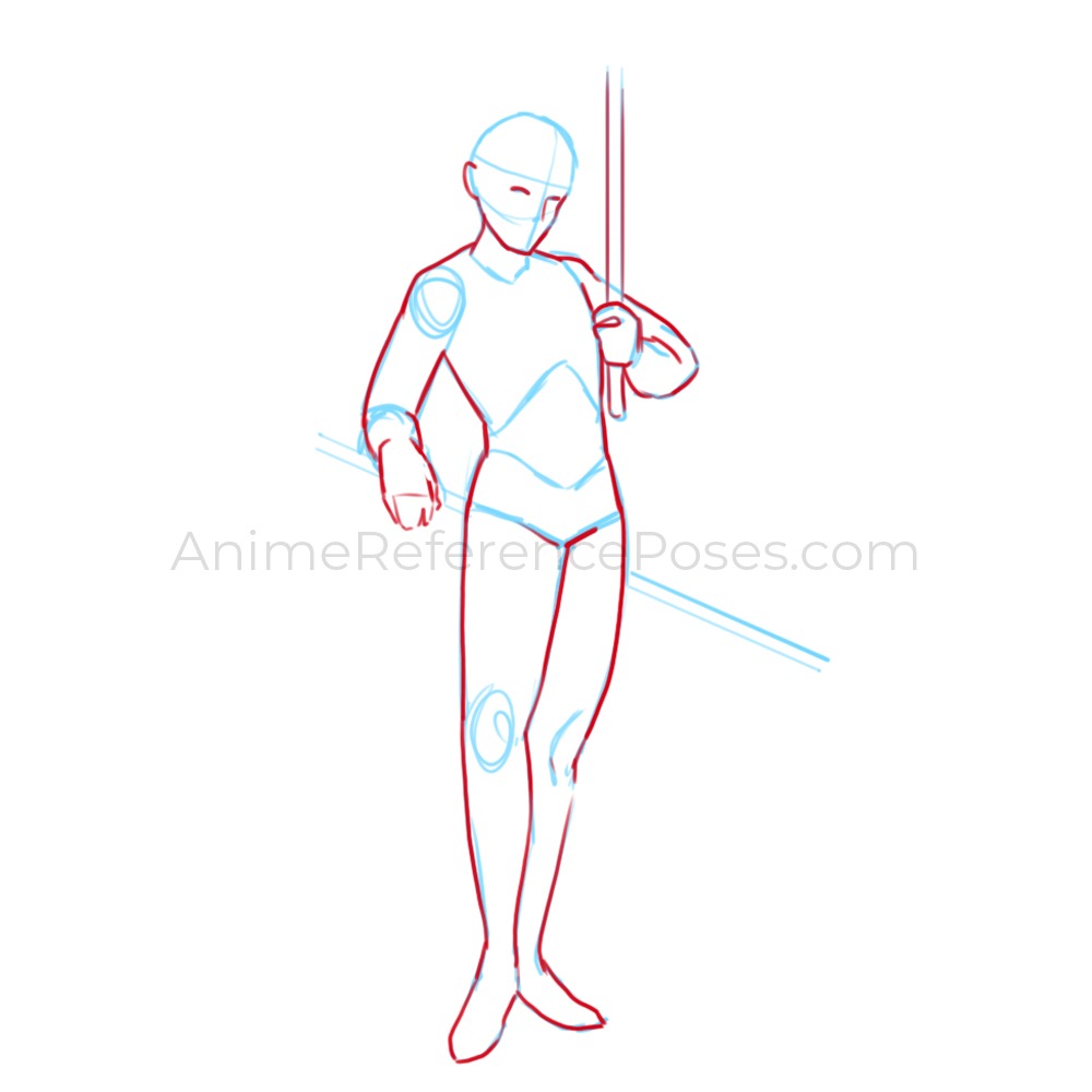 Male Anime Poses - Free Drawing References