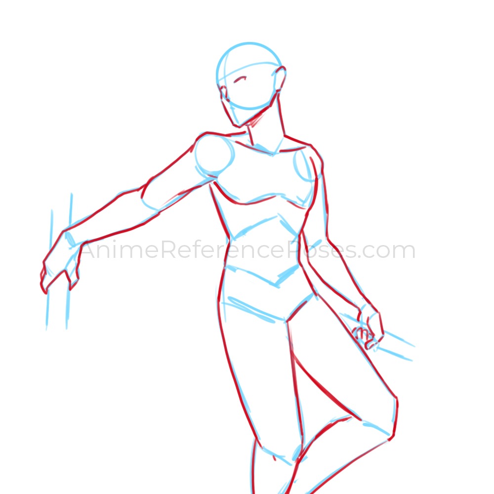 i want to use this pose, but the clothes are making me confused. how should  i draw the body? : r/learnart