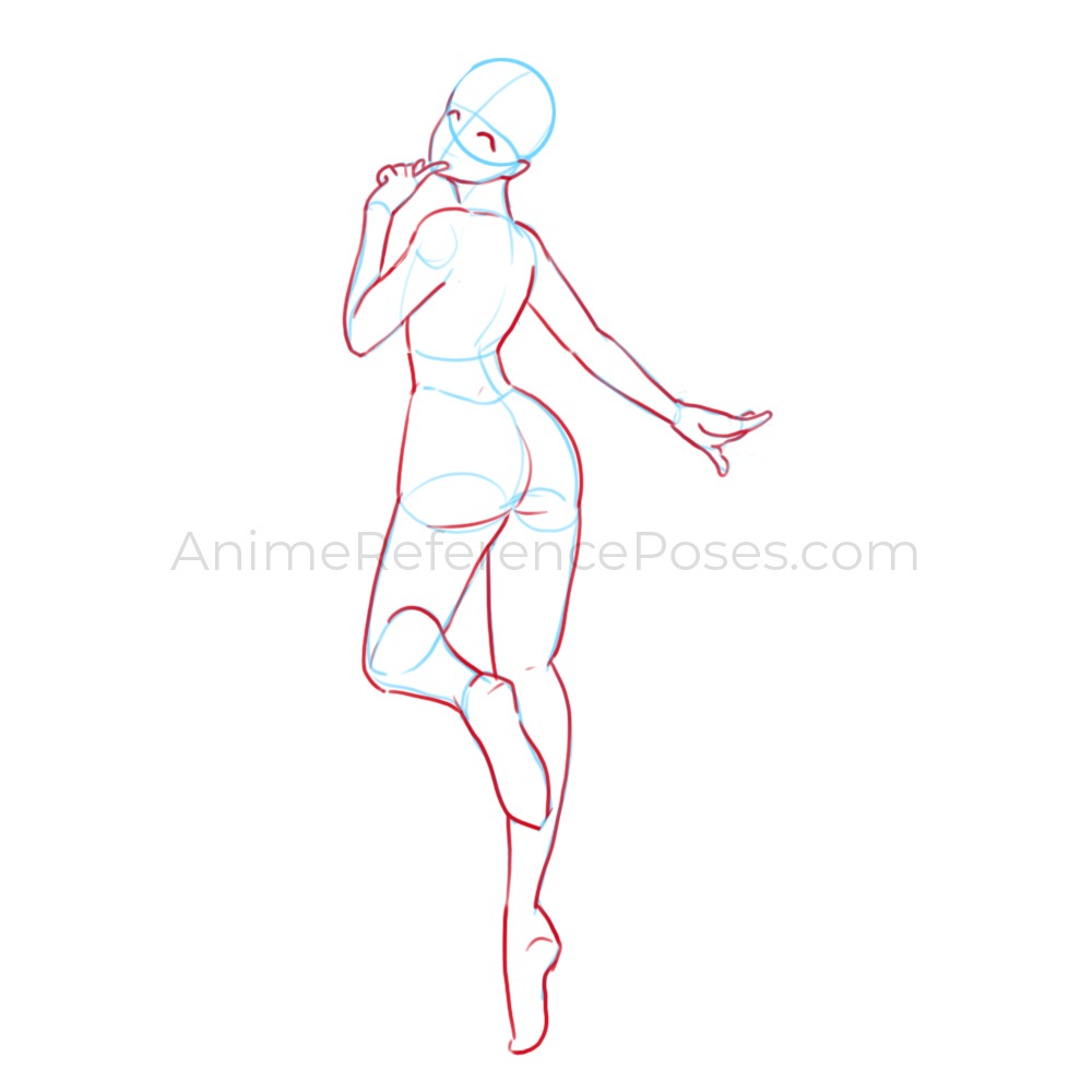 Female Standing Poses - Female looking back pose | PoseMy.Art
