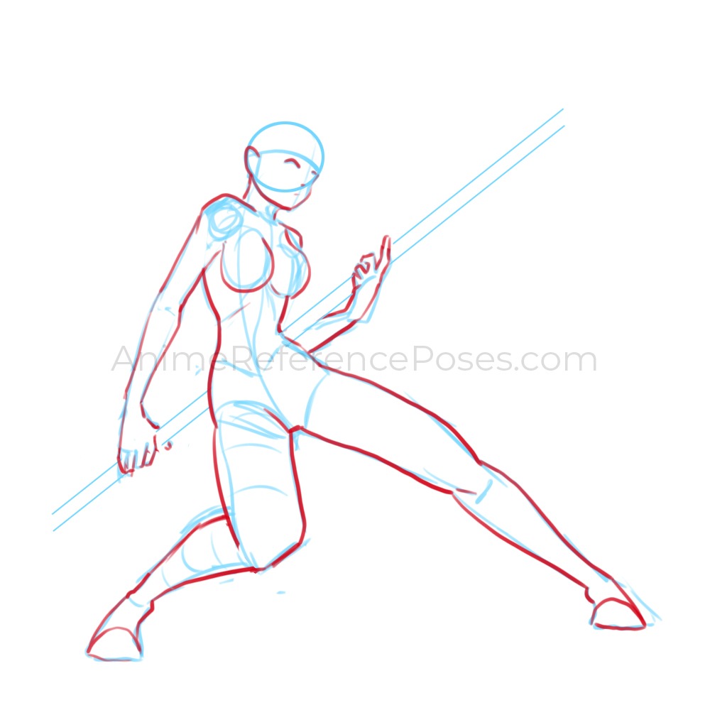 pose reference sketch