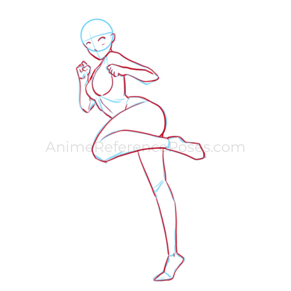 Artist Art Painting Anime Character Sketch Drawing Female Action Body Joint  Female - Walmart.com