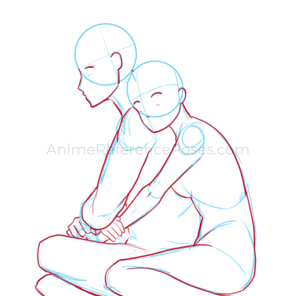 Anime Couple Poses - Free Drawing References