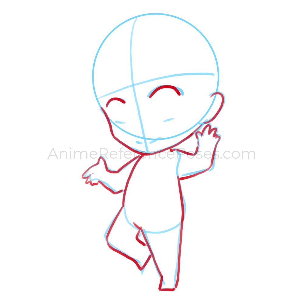 Create meme pose drawings, anime, Chibi poses - Pictures 