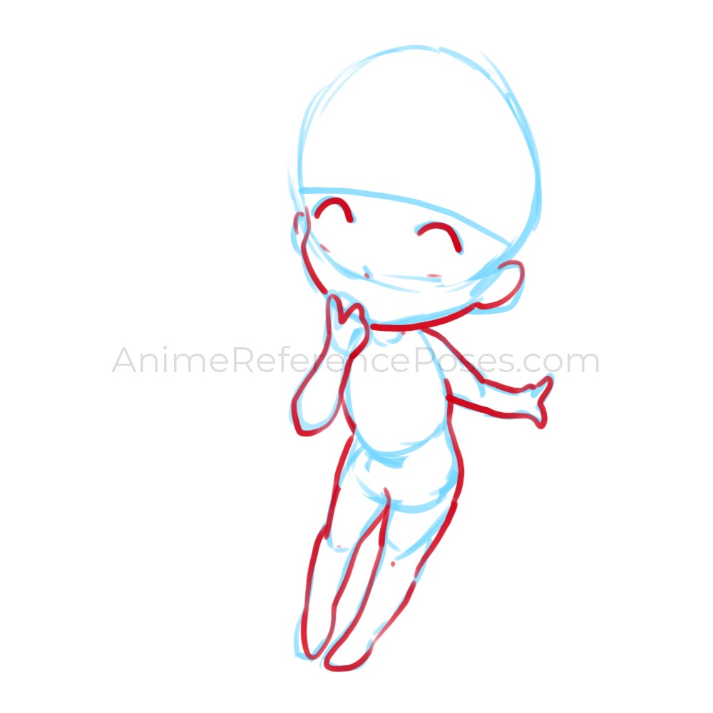 Image result for chibi anime poses  Chibi sketch, Chibi drawings, Chibi  body