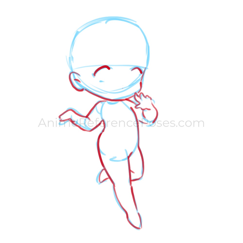 Chibi drawings, Anime poses, Drawings