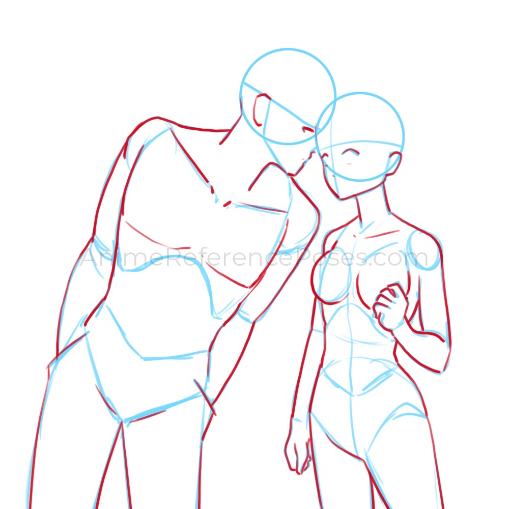 Pose Reference Couple Drawings  Anime poses reference, Drawing
