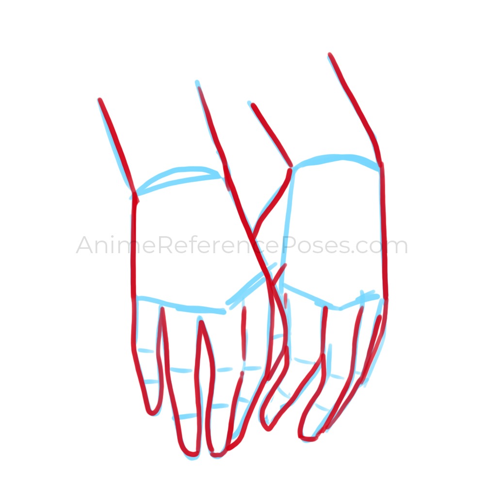 Anime Hand Poses - Free Drawing References