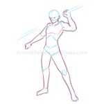 Anime Fighting Poses - Free Drawing References