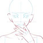 human drawing pose for easy gesture figure positions model anime and manga reference female woman girl creepy villain base