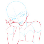 human drawing pose for easy gesture figure positions model anime and manga reference female woman girl creepy villain base