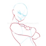 anime villain boy pose male for drawing reference